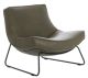 alawa-uwa-fauteuil-slede-frame-matzwart-leder-leer-groen