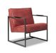 bibi-fauteuil-metaalframe-zwart-leer-leder-africa-theaterrood