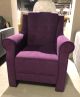 Fauteuil Bella stof paars - Showroommodel alleen afhaal