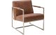 bibi-fauteuil-metaalframe-zwart-leer-leder-africa-theaterrood